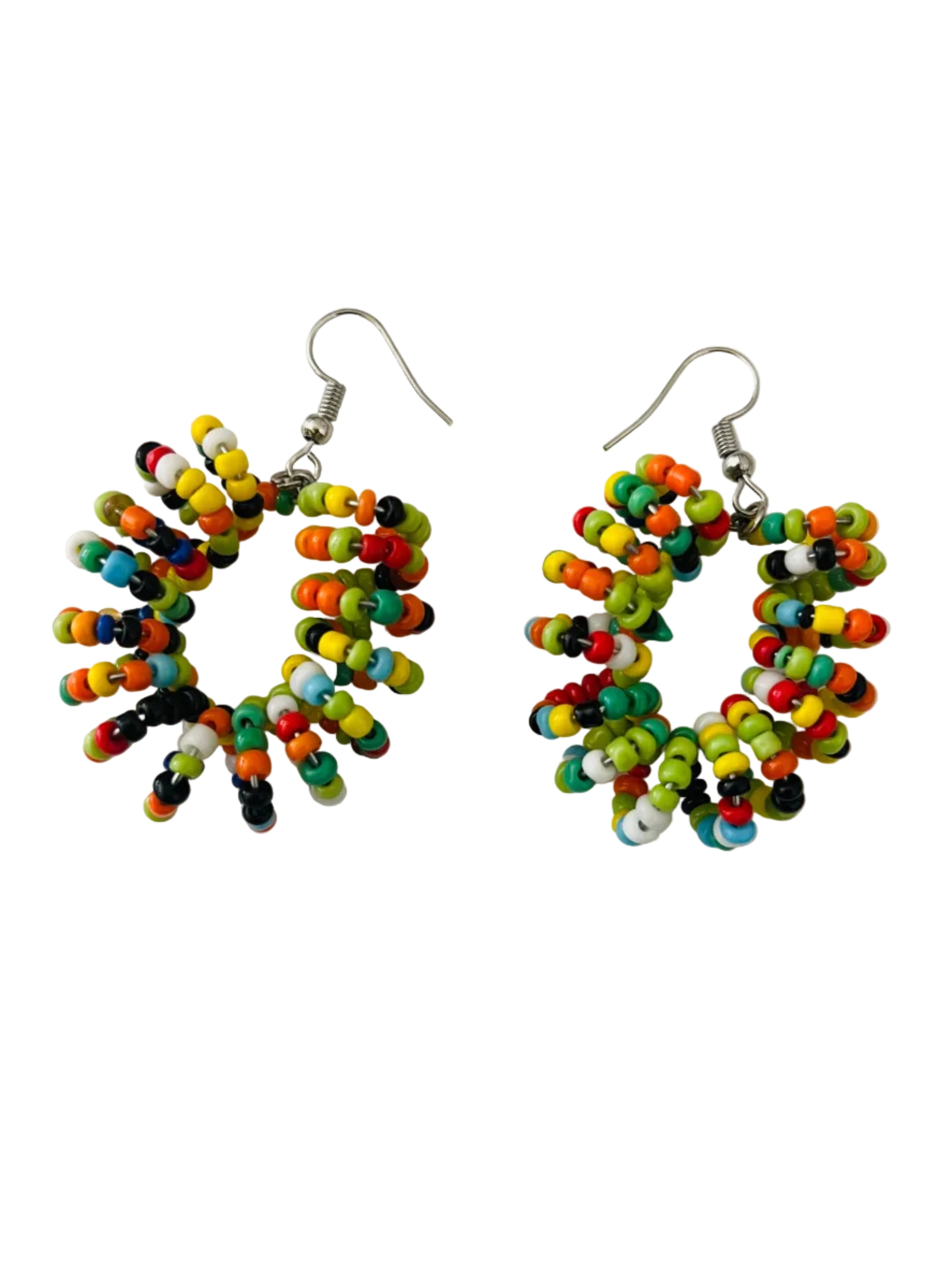 Spiral Bead Earrings (rainbow) - R59.99
