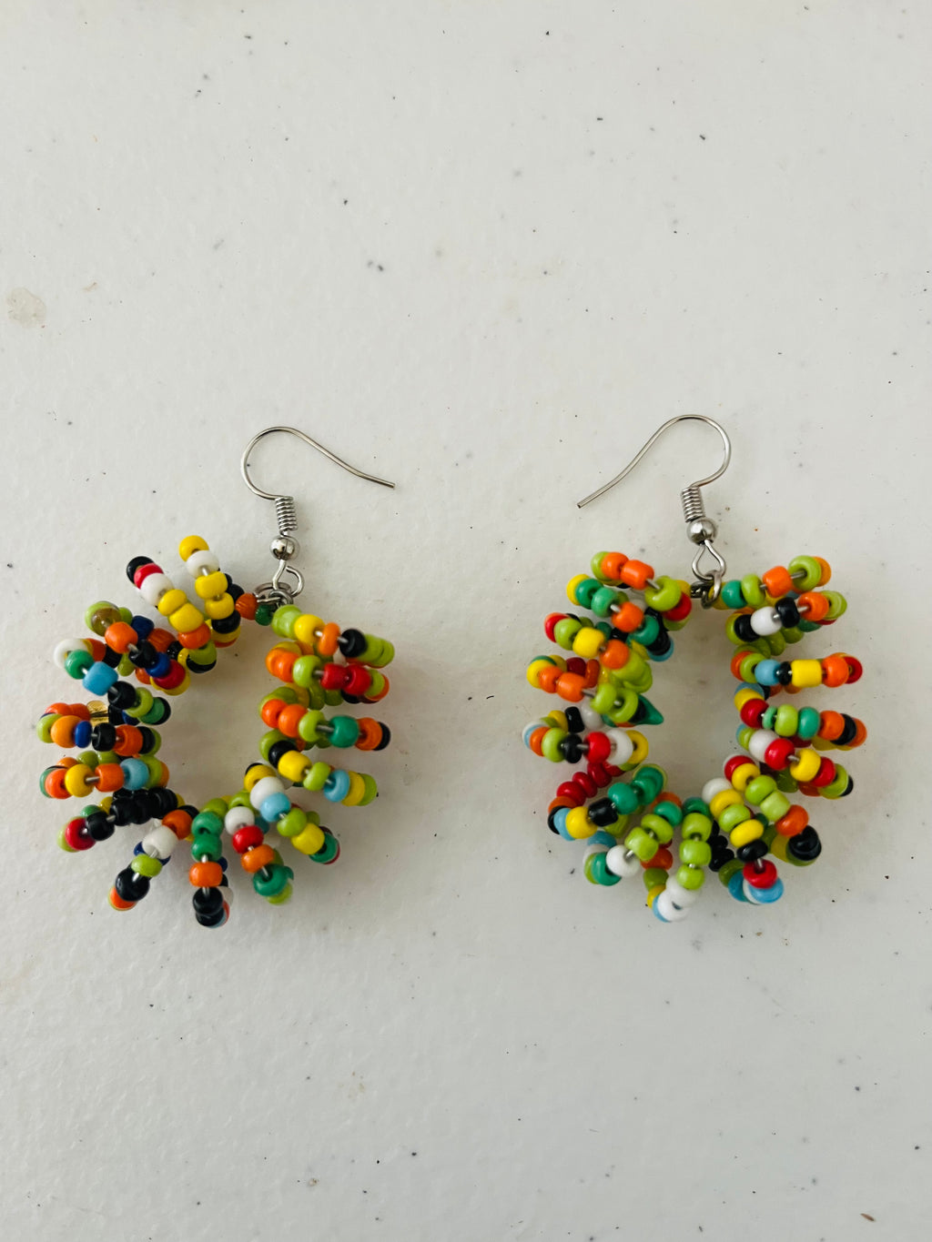 Spiral Bead Earrings (rainbow) - R59.99