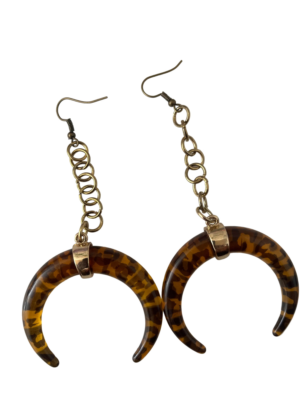 Earrings with chain finish - R120.00
