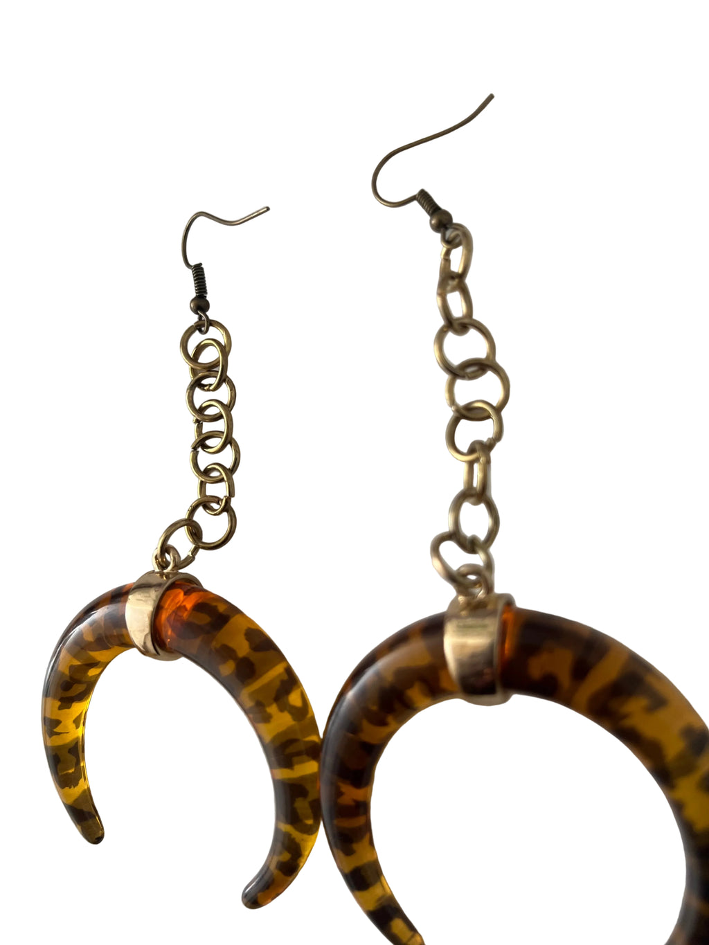 Earrings with chain finish - R120.00